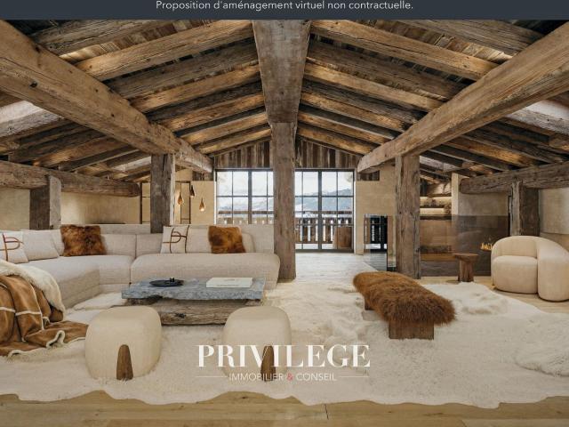 Chalet d’Exception avec Piscine et Vue Panoramique sur les M. 445m² Megève