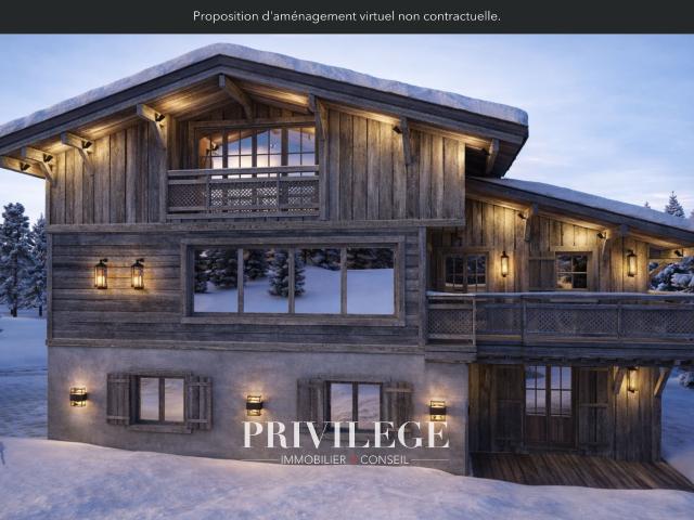 Chalet d’Exception avec Piscine et Vue Panoramique sur les Montagnes Megève