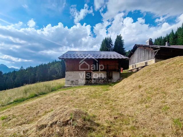 Chalet d'Alpage, hors réseaux, Vue montagne panoramique