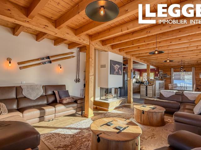 Chalet d'exception au bord des pistes, Alpe d'Huez 8 chambres / sdb attenent, spa, hammam et salle de cinéma