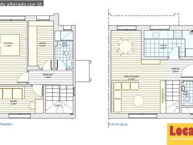 Chalet dúplex con jardín en Argomilla de Cayón