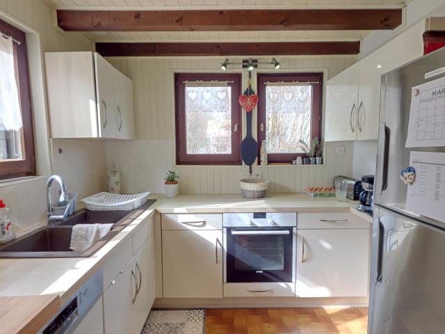 Chalet en bois avec pleine vue Lac Léman