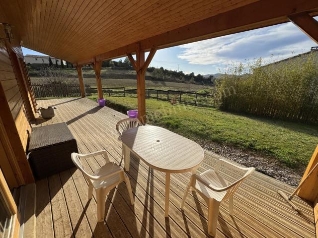 Chalet en bois de plain pied 111m² Saint Hilaire