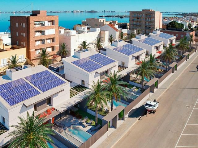 Chalet en venta en Cartagena, Los Nietos. Villa Semidetached de 3 dormitorios en venta en Mar de Cristal, con piscina. Chalets.