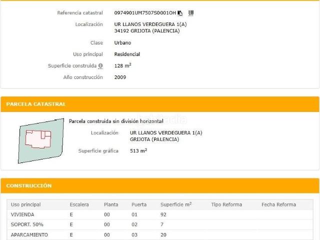 Chalet en venta en Grijota. MONCASA VENDE INMUEBLE SIN POSESION. Chalets.