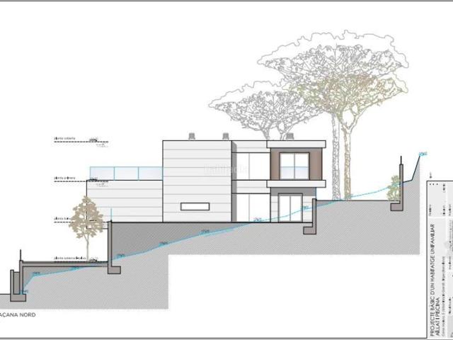 Chalet en venta en Sitges, Garraf Costa Dorada. SOLAR EN VENTA CON ANTEPROYECTO DE VIVIENDA. Chalets.