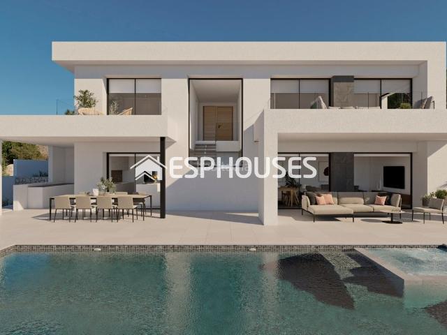 Chalet en venta en Poble Nou de Benitatxell el, Cumbre del Sol. Villa de lujo de obra nueva en Benitachell. Chalets Poble Nou de Benitatxell.