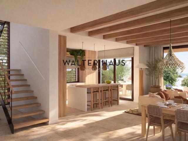 Chalet en venta en Platja d´Aro, Urbanitzacions Costa Brava. Casa de obra nueva con piscina privada, terraza y vistas al mar en Calonge, Girona. Chalets Platja.
