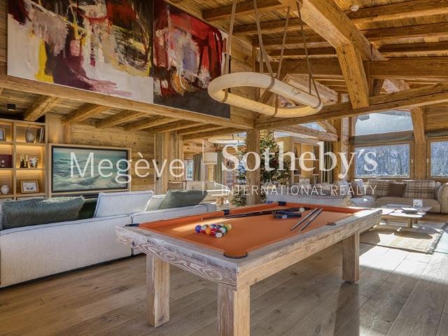 Chalet Eagle à louer à Megève Rochebrune, avec spa et piscine