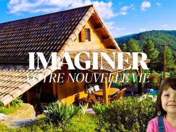 Chalet écologique avec piscine à vendre dans le Gard – Sénéchas, au cœur des Cévennes