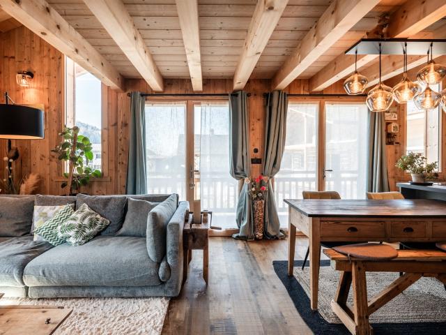 Chalet familiale chaleureux et lumineux. 112m² Samoëns
