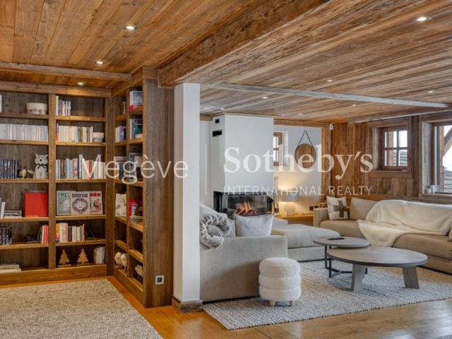 Chalet Les Hauts de Megève Vue exceptionnelle sur le Mont Blanc