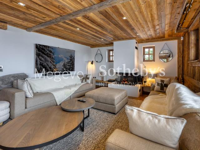 Chalet Les Hauts de Megève Vue exceptionnelle sur le Mont Blanc