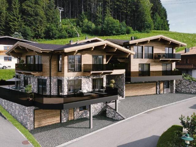 Chalet mit teilw. Freizeitwohnsitz im Bergdoktor Dorf Ellmau mit Blick auf den Wilden Kaiser re