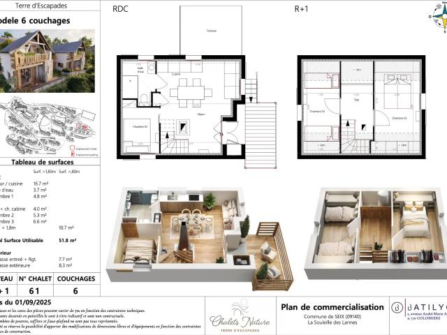 Chalet nature 6 couchages entièrement rénové à Seix