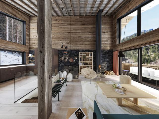 Chalet neuf 4 chambres 300m des pistes de ski – CHÂTEL