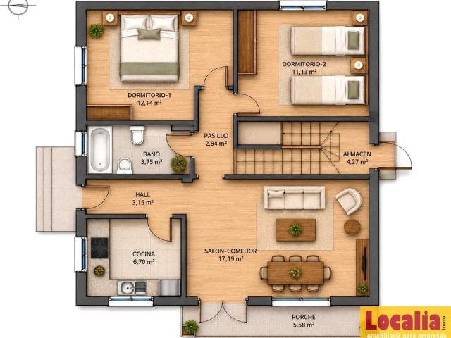 Chalet unifamiliar con jardín privado en Villarcayo