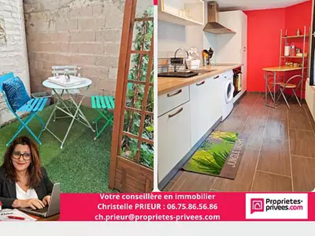 Châlons en Champagne 51000 Achat / Vente appartement 1 pièce t1 jardin terrasse