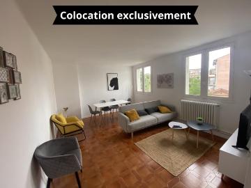 Chambre meublé Appartement meublé de type 5 pour COLOCATION