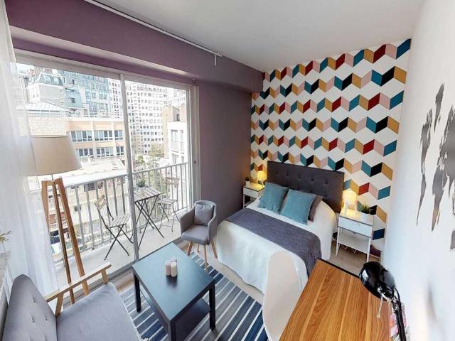 Chambre à Paris Rue d'Hautpoul, Amérique