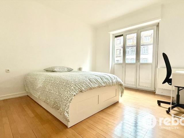 Chambre individuelle meublée en colocation, idéalement située en plein centre de Strasbourg – rue du Vieux Marché aux Vins