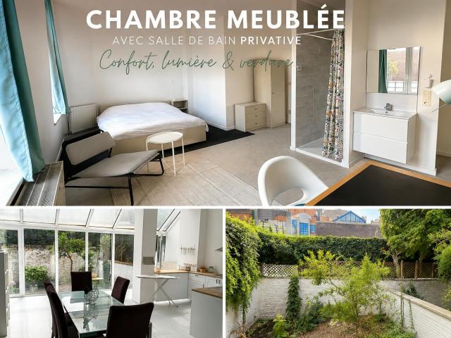 Chambre privée à louer à Charleroi, Rue Isaac
