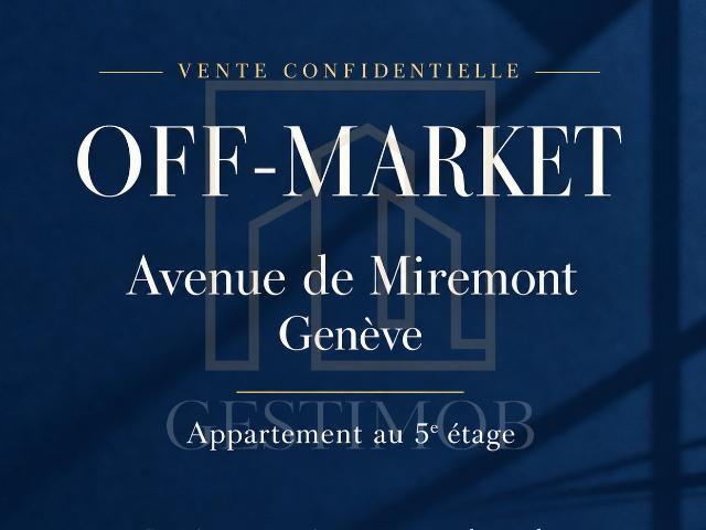 Champel – 1,5 Zimmer Wohnung mit offenem Blick – 5. Stock