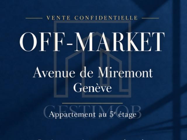 Champel – 1,5 Zimmer Wohnung mit offenem Blick – 5. Stock
