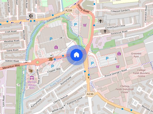 Chapter Way, SW19: 2 bed 1 rec 2 bath