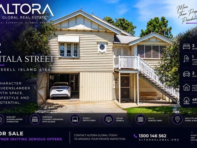 CHARACTER QUEENSLANDER + MASSIVE UNDER HOUSE SPACE | WALK TO ISLAND AMENITIES
