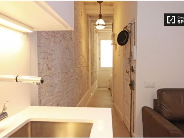 Characterful apartamento de 1 dormitorio con balcón en alquiler en Barri Gòtic