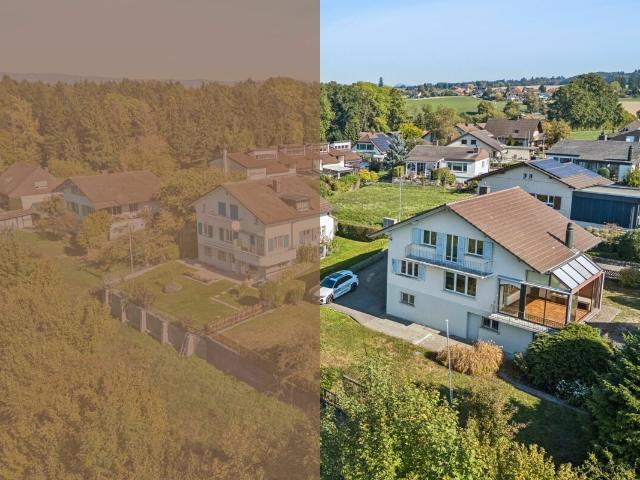 Charaktervolles 5.0 Zimmer Einfamilienhaus mit Wintergarten und Gestaltungspotenzial