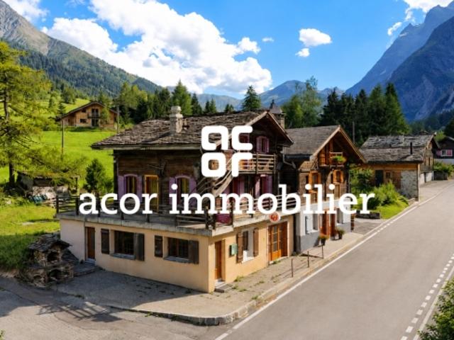 Charaktervolles Chalet zum Erneuern in einer aussergewöhnlichen Alpenumgebung