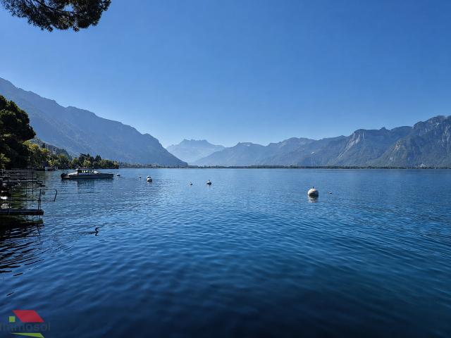 Charaktervolles Apartment, 200 m² Seeblick & Alpenblick – Territet