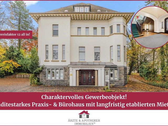 Charaktervolles Gewerbeobjekt: Renditestarkes Praxis & Bürohaus mit langfristig etablierten Mietern