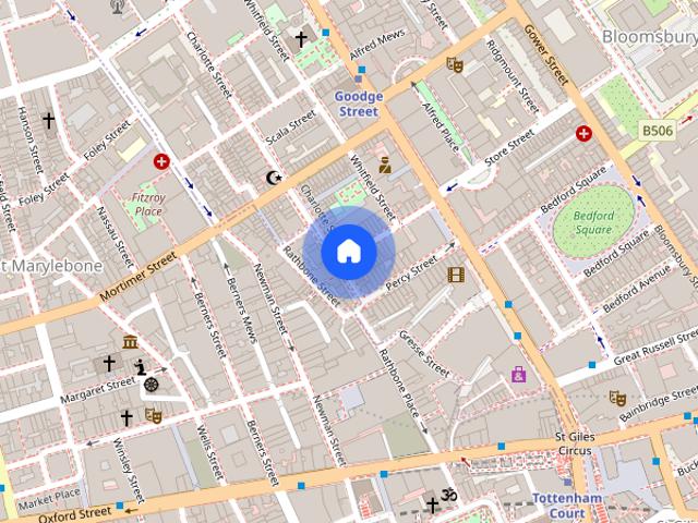 Charlotte Street, Fitzrovia, W1T