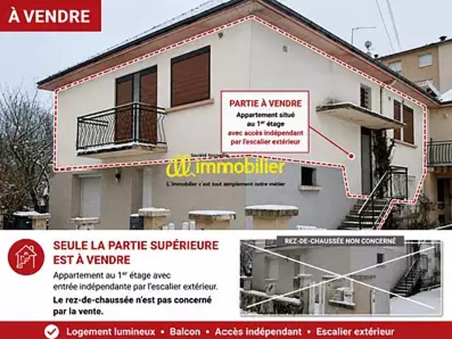 Charleville Mézières 08000 Achat / Vente appartement 5 pièces t5 terrasse parking