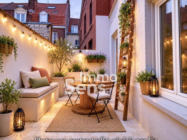 Charmant T3 traversant avec terrasse et cave