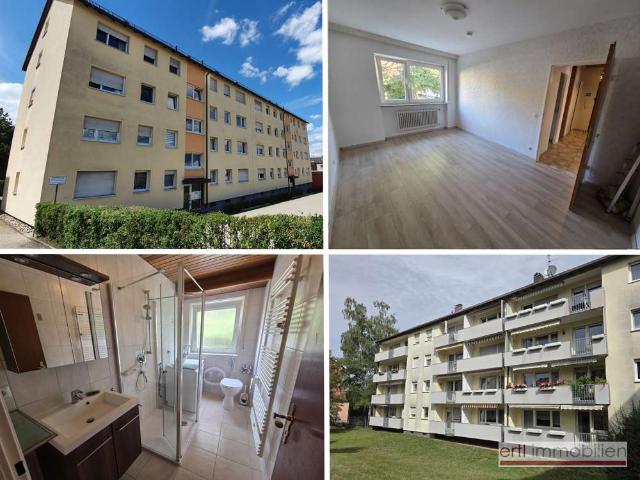 CHARMANT WOHNEN * gut geschnittene 3 Zi Whg. mit BALKON + GARAGE + EBK in gepflegter Wohn an lage