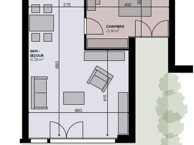 Charmant appartement 3.5 p. avec jardin privatif à Grimisuat
