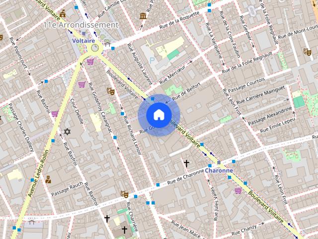 Charmant appartement Voltaire Bail mobilité