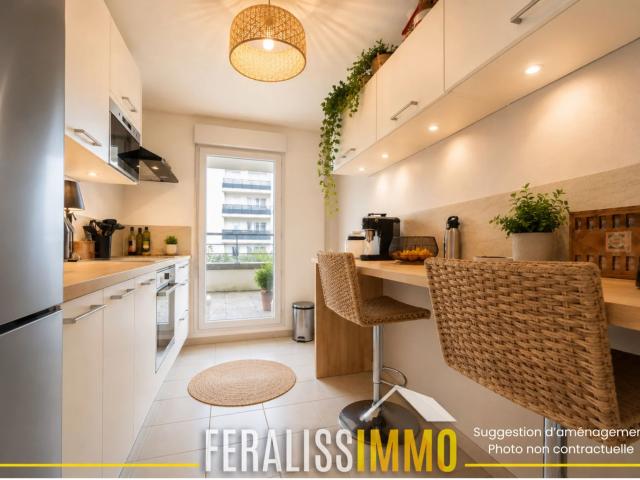 Charmant appartement F3 avec balcon, à deux pas de la gare !