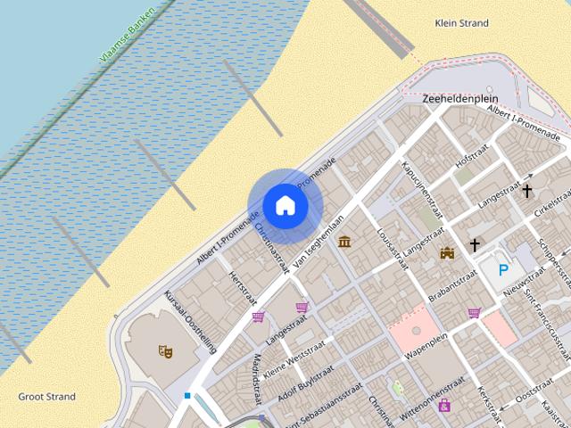 Charmant appartement op toplocatie aan de kust te zeedijk Oostende