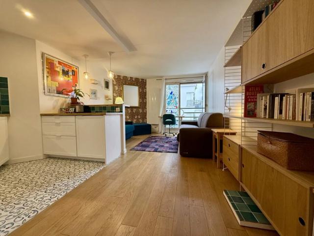 Charmant studio au calme avec vue sur cour arborée – Gambetta, Paris 20e