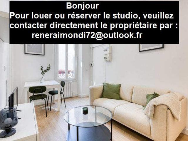 Charmant studio lumineux dans quartier calme – Idéal étudiant ou jeune actif