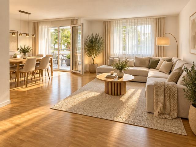 Charmante 3.5 Zimmer Wohnung mit schöner Aussicht in Buchs