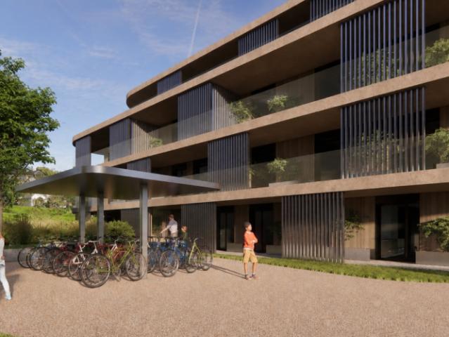 Charmante 3,5 Zimmer Wohnung im Erdgeschoss mit großer Terrasse. 58 m²
