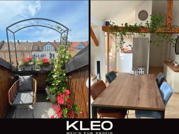 Charmante 3 Zi. Dachwohnung in Nürnberg Steinbühl | 75 m² | EBK | Loggia | Neue Heizung