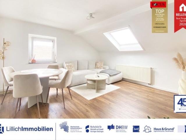 Charmante 3 Zimmer Dachgeschosswohnung in gepflegtem Dreiparteienhaus