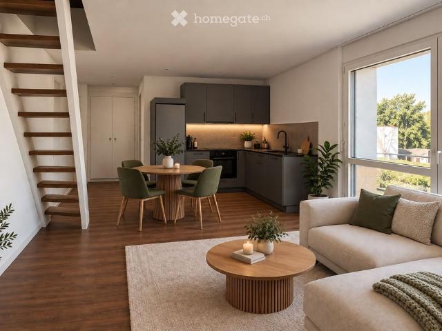 Charmante 3 Zimmer Maisonettewohnung in Kirchberg